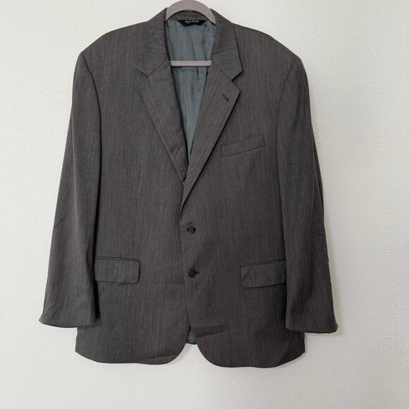 Jos. A. Bank Signature Collection Gray Wool Herringbone Sportscoat Blazer 48R - Picture 3 of 16